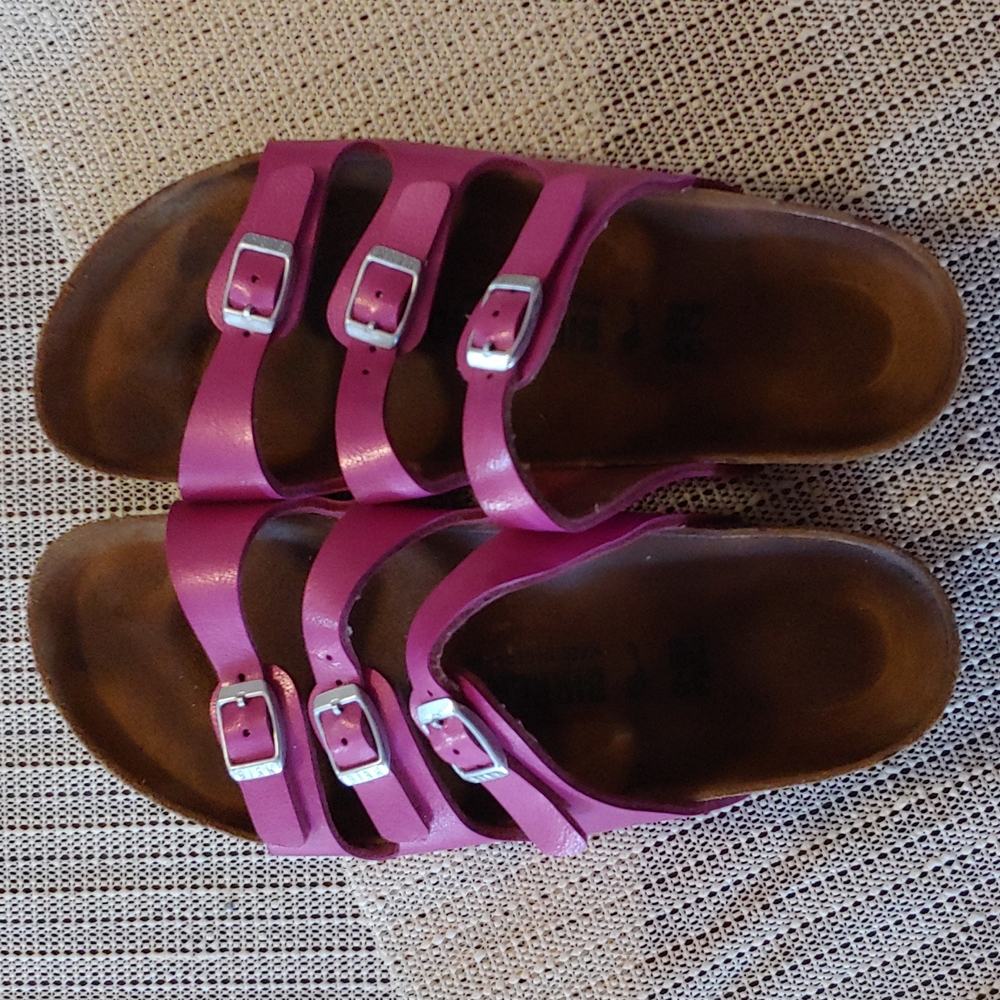 Pink Florida Birkenstocks Size 39
